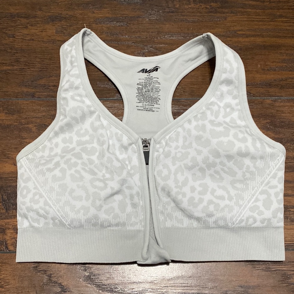 Avia sports bra cheetah print